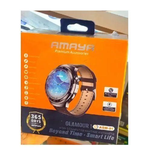 Amaya ASW-01 Smartwatch Sleek Business Style With Bluetooth Calling & Power-Saving Features