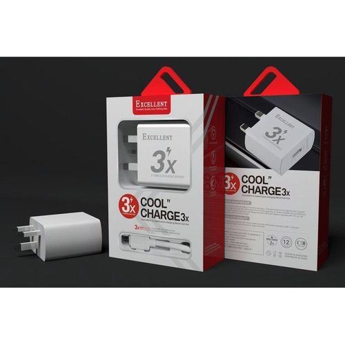 3X Micro Usb Ultra Fast Charger ( 1 Piece)