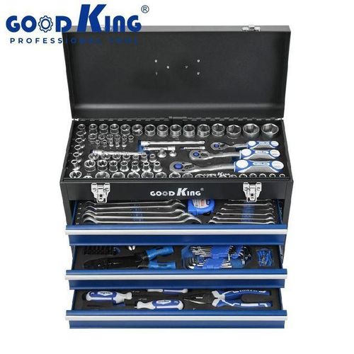 408 Piece Profesional / DIY Mechanics Tool Set, 3 Drawer Heavy Duty Metal Box with Household Tool Kit, Portable Tool Organizer Case for Auto Repair, Garage, Warehouse, Workshop, Repair Shop