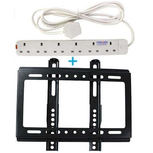 6 Way Power Extension + 14-42 TV Wall Bracket