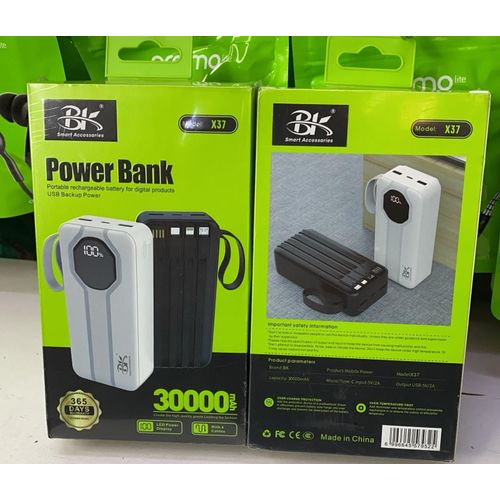 Black power bank 30000MaH X37