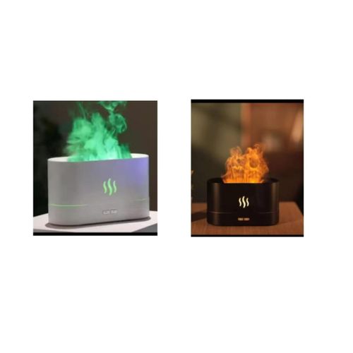 Flame Effect Aroma Diffuser with LED Light