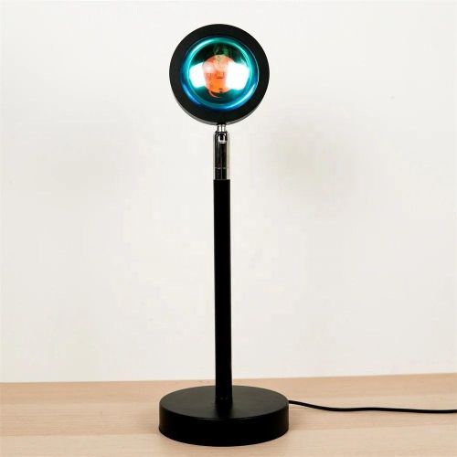 Adjustable Sunset LED Mood Lamp With 180° Projection For Interior Decoration And Videos