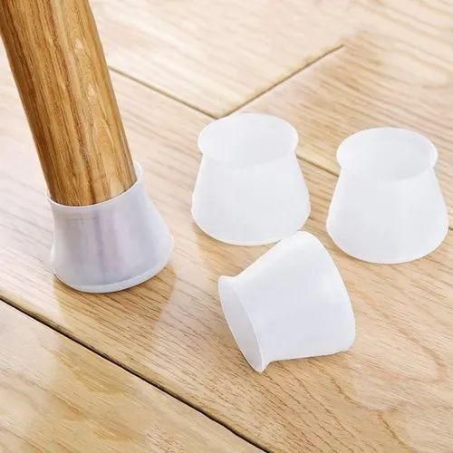 4PCS Silicone Furniture Legs Protectors Anti-Scratch Chair Table Leg Caps