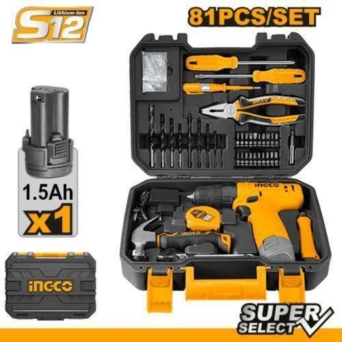 81pcs Tools Set HKTHP10811 Cordless Drill Tools Set