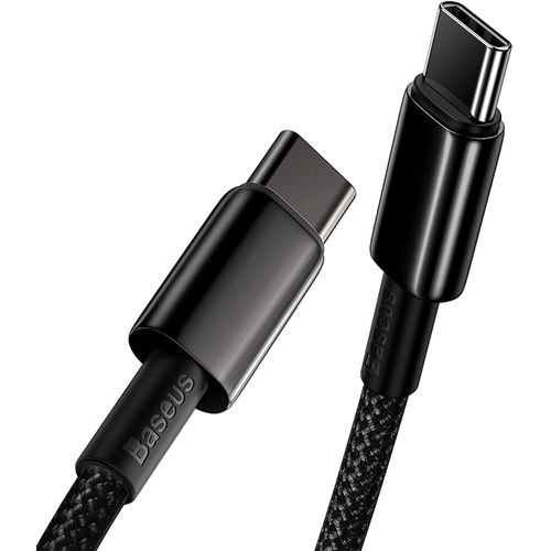 USB C, 100W Nylon-Braided Fast Charging Cable-1m