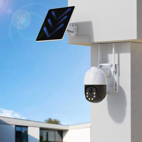 4G Solar CCTV Camera Outdoor Wireless PTZ Security Camera – Single Lens HD Smart IP Camera with SIM Card Support, AI Human Detection, Color Night Vision, Two-Way Audio, Motion Detection & Remote Viewing for Home & Business Security