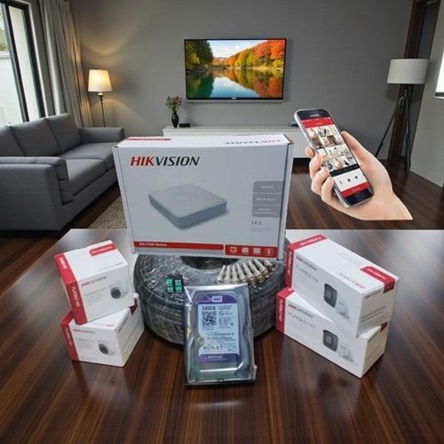 4 Turbo HD 1080P Full HD 2MP Reliable Performance Smart Protection CCTV Cameras Complete Full System Kit -500GB Harddisk