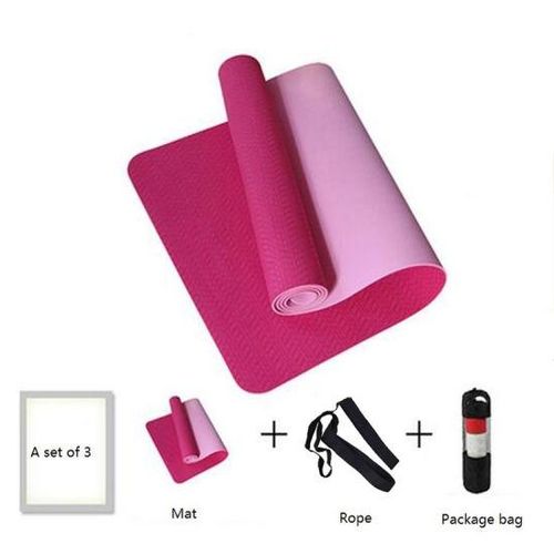 Non slip double sided yoga mat