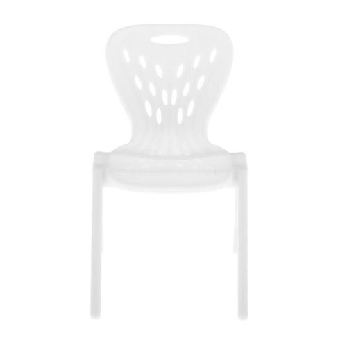110 Scale Dollhouse Modern Living Room Plastic Chair Models White