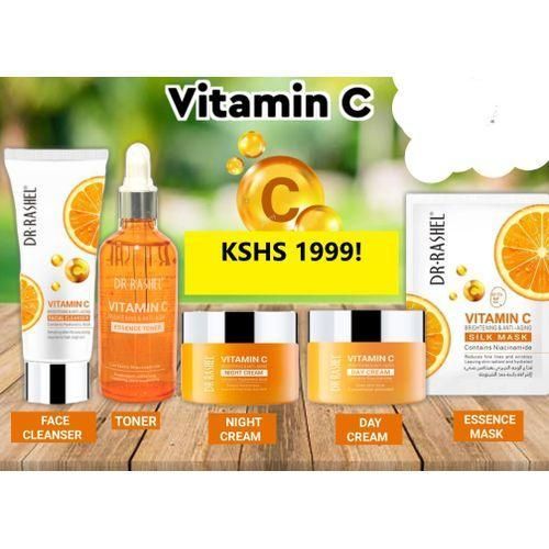 Dr Rashel Vitamin C Anti-Aging 5in1setDayNight CreamTonerCleanserMask