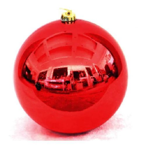 30cm Shiny Plastic Ball, Red