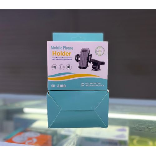 Universal Adjustable Car Phone Holder - Dashboard or Windshield Mount with 360° Rotation and Strong Grip Phone Mount