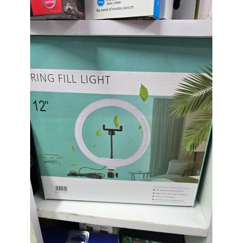 QX300 LED Ring Light 12-Inch USB Powered Dimmable Warm Neutral Cool White Adjustable Brightness Stand Phone Holder for Selfies Vlogging Live Streaming