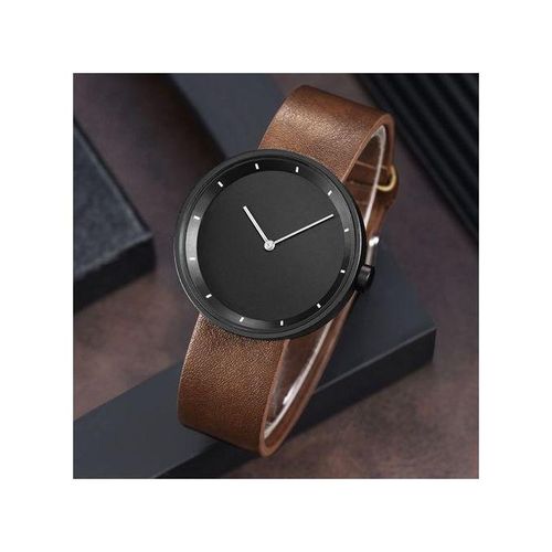 Brown Belt Simple Mens Watch