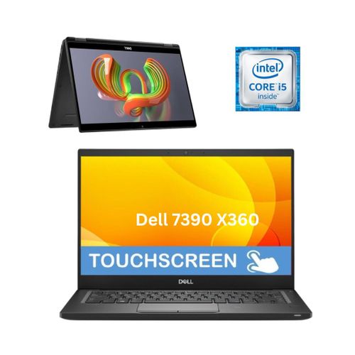 Latitude 7390 X360 Core i5 8th Gen 8GB RAM 256GB SSD 13.3 Inch FHD Touchscreen 2 in 1 Convertible Windows 11 Refurbished Laptop