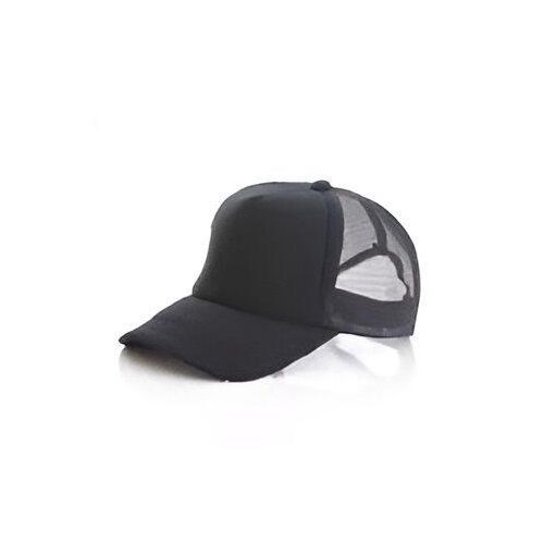 All Black Trucker Mesh Cap