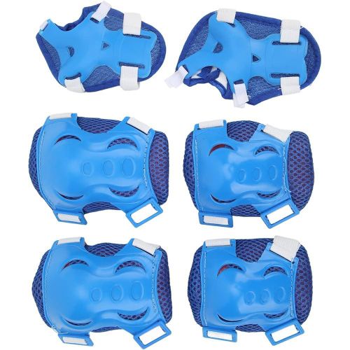 Full Protection Blue Skating Cycling Guards with Knee, Hand and Elbow Pads