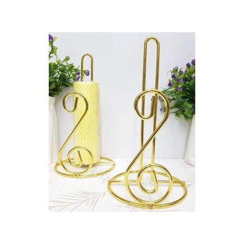 ainless Steel Serviette Roll Holder-Golden