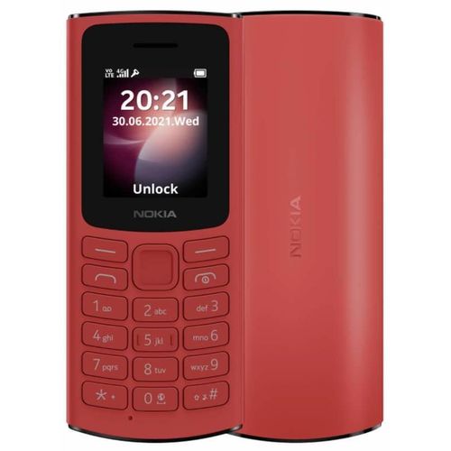 110 Red Dual SIM Mobile Phone Bluetooth FM Radio Torch Light Strong Battery Expandable Storage Durable Compact Keypad Feature Phone Reliable Calls SMS Backup Device Kenya