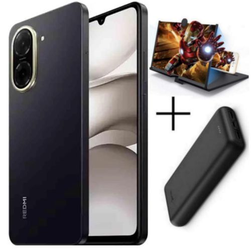 Redmi A5, 3GB RAM + 64GB ROM Memory, 6.88", 5200mAh, Dual Sim, 32MP - Black + FREE AMAZING GIFTS