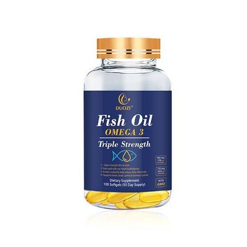 Fish Oil Omega 3 Triple Strength Dietary Supplement – Heart Wellness + Brain Function Support + Joint Comfort Support