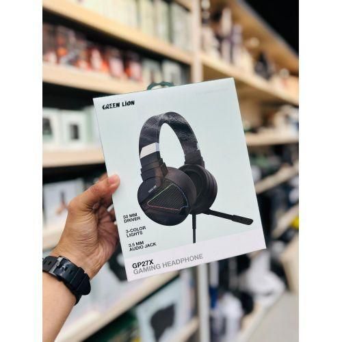 GP27X PS5/PS4 XBOX Gaming Headphone, Built-in Omni-Directional Noise Cancelling Microphone, 2.1m Cable Length, 360" Free Bending, 50mm Speakers, RGB