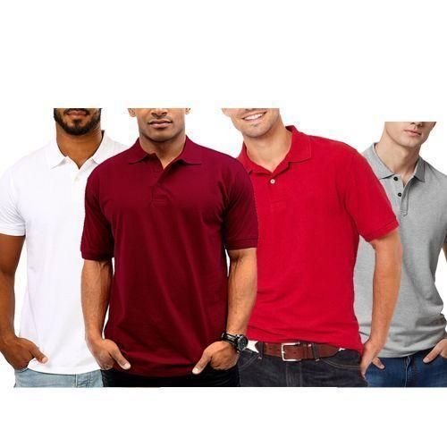 4 Pieces - Short Sleeve Polo Shirt - Multicolor Polo shirts
