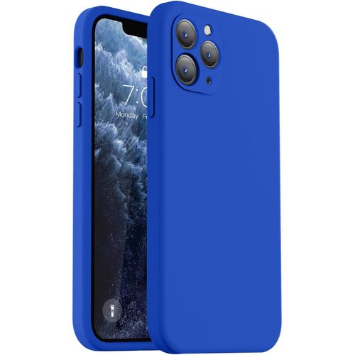 Soft Silicone Slim Fit Cover Anti-Scratch Shockproof Case for Apple iPhone 12 Pro - Blue