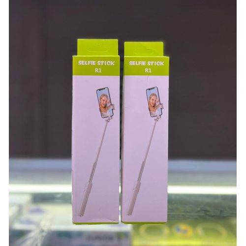 R1 Extendable Selfie Stick With Built-In Tripod Stand And Detachable Wireless Shutter Remote