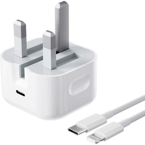 IPhone Fast Charger Cable And Plug 20W USB C Charger Plug With 1M Fast Charger Cable IPhone Compatible With IPhone 14121311X87 IPad WHITE