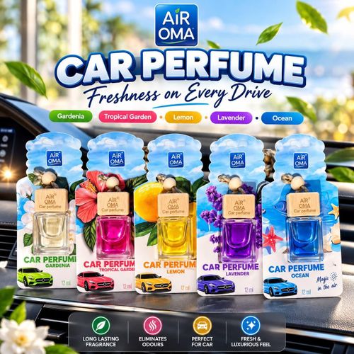 Air Oma Car Perfume Hanging Glass Diffuser Air Freshener - 10ml