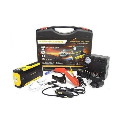 2inq multi-function car jump starter kit and air inflator, designed for emergency roadside assistance