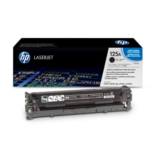 125A Black LaserJet Toner Cartridge (CB540A)