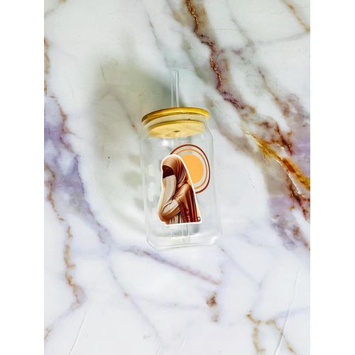 Hijab girl Smoothie jar