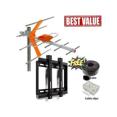 Television aeriall Antenna Aerial Wall mount suitable For 14 tv 24 tv 32 tv and 43 cable clip