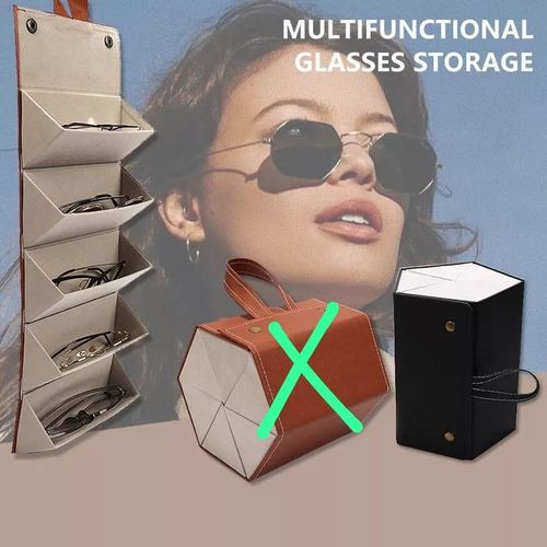 Sunglasses Organizer Box 2/3/4/5/Multi-slot leather Eyeglasses Storage
