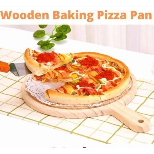 Durable Bamboo Cutting Board Tray with Pizza Cutter and Handle for Professional Kitchen Use