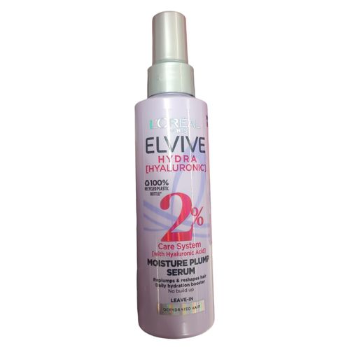 Elvive Hydra MOISTURE PUMP HAIR SERUM Hyaluronic Acid ReplumpsReshapes Daily Hydration NO BUILD UP LEAVE-IN cf
