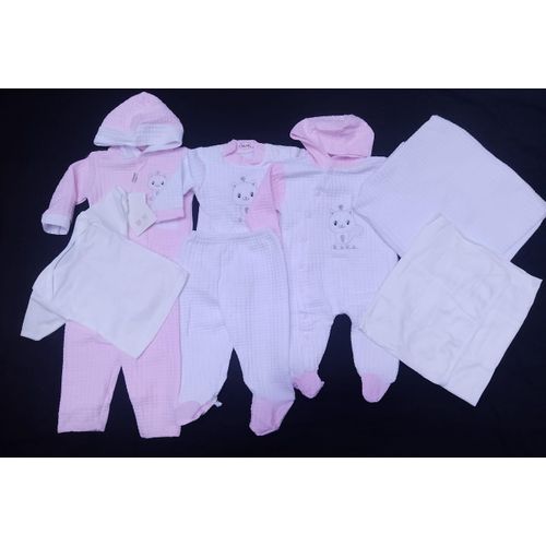 8pcs new model UNISEX NEW BORN BABY RECEIVING SET