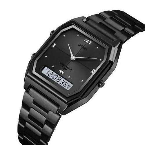 Luxury Black Stainless Steel Minimalist Watch-Gift Idea