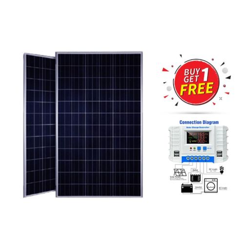 300Watts Solar Panel Free 30A Solar Charge Controller