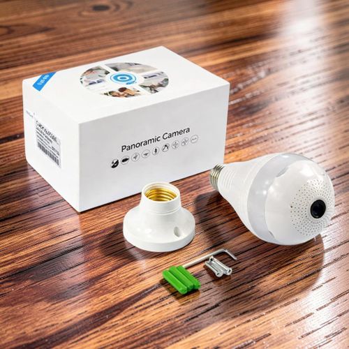 1080P Full HD WiFi Bulb Camera with Colored Night Vision & Loud Speaker Alerts