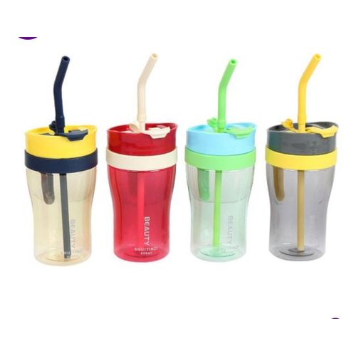 800ml smoothie cup/juice cup with silicone straw