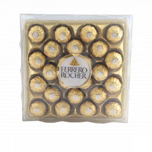 T24 Premium Chocolate 300g 24 Individually Wrapped Pralines Whole Hazelnut in Milk Chocolate Sophisticated Gift for Every Occasion
