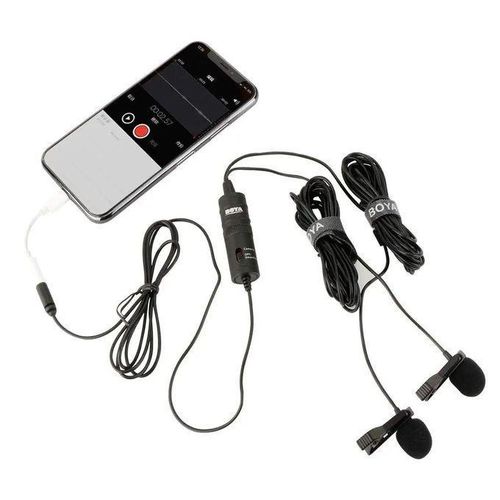 BOYA BY-M1DM Dual Mic System for DSLR Cameras, Laptops and Mobile Recording