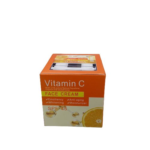 VITAMIN C Face Cream with Squaline. Glows, Prevent aging, Moisturizes, Firms, Brightens & Smooth Wrinkles