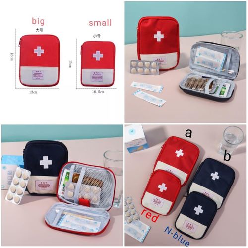 First Aid Storage Bag Pill Box Medicine Organizer Emergency Bag