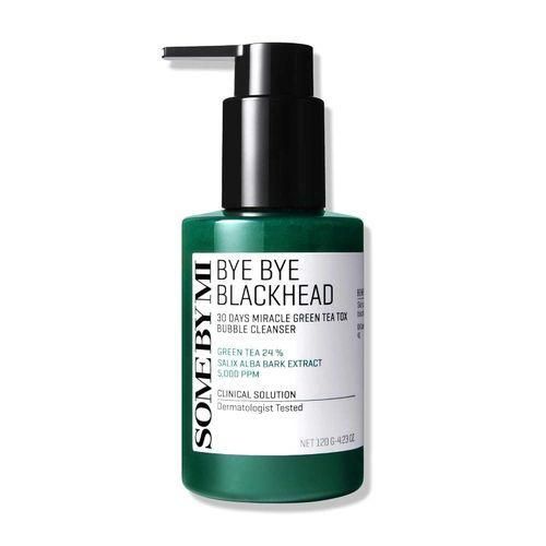 Bye Bye Blackhead 30 Days Miracle Green Tea Tox Bubble Cleanser 423oz 120g Korean Face Wash Bubble Face Mask Daily Blackhead-Removing Pore Minimizer for Face Korean Skin Care