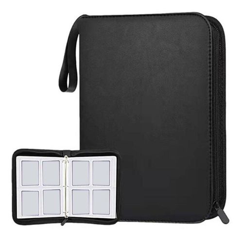 Durable 400 Double Sided Album Holder Organizer Display Gathering Card Toy Zip 400 Cards Album Display Holder for Sports Cards